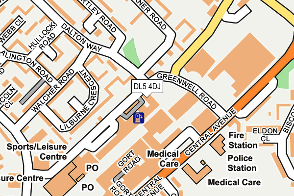 DL5 4DJ map - OS OpenMap – Local (Ordnance Survey)