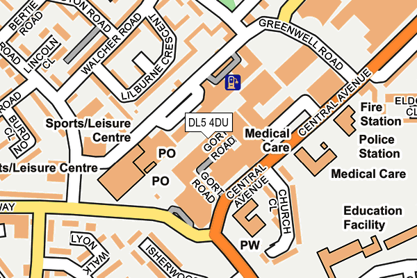 DL5 4DU map - OS OpenMap – Local (Ordnance Survey)