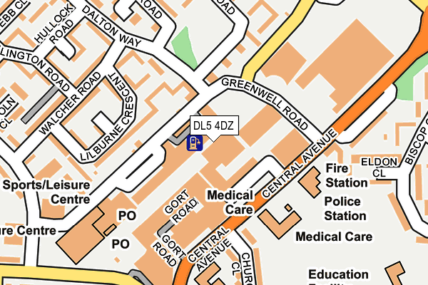 DL5 4DZ map - OS OpenMap – Local (Ordnance Survey)
