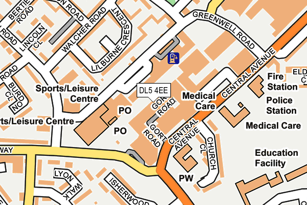 DL5 4EE map - OS OpenMap – Local (Ordnance Survey)