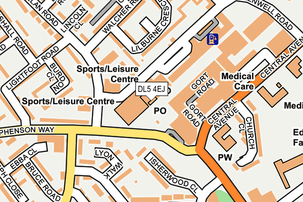 DL5 4EJ map - OS OpenMap – Local (Ordnance Survey)