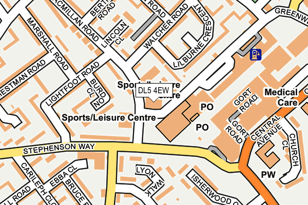 DL5 4EW map - OS OpenMap – Local (Ordnance Survey)