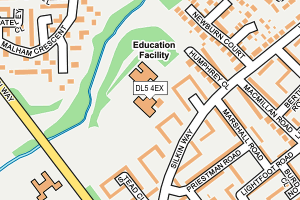 DL5 4EX map - OS OpenMap – Local (Ordnance Survey)