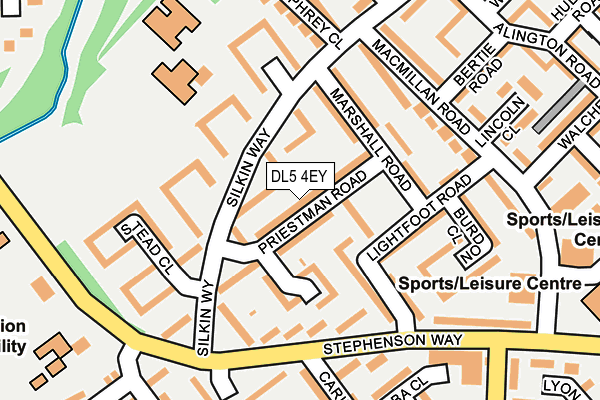DL5 4EY map - OS OpenMap – Local (Ordnance Survey)