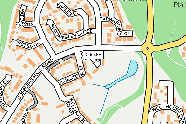 DL5 4FA map - OS OpenMap – Local (Ordnance Survey)