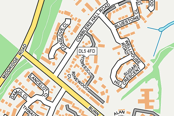 DL5 4FD map - OS OpenMap – Local (Ordnance Survey)