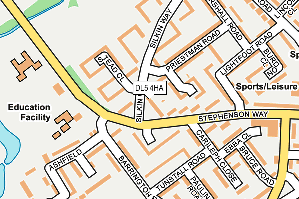DL5 4HA map - OS OpenMap – Local (Ordnance Survey)