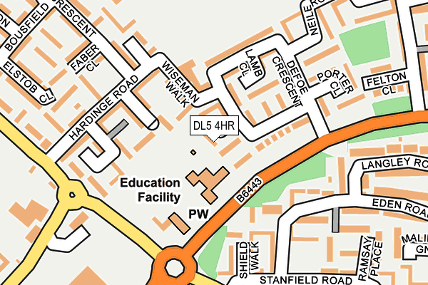 DL5 4HR map - OS OpenMap – Local (Ordnance Survey)