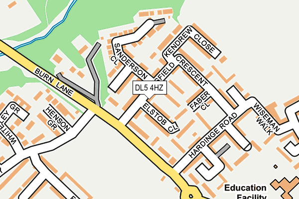 DL5 4HZ map - OS OpenMap – Local (Ordnance Survey)