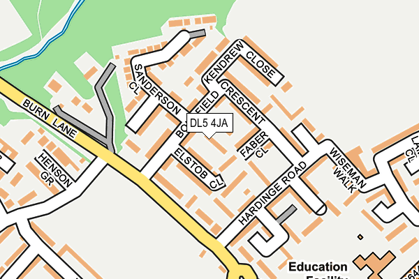 DL5 4JA map - OS OpenMap – Local (Ordnance Survey)