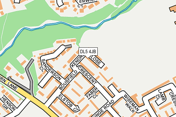 DL5 4JB map - OS OpenMap – Local (Ordnance Survey)