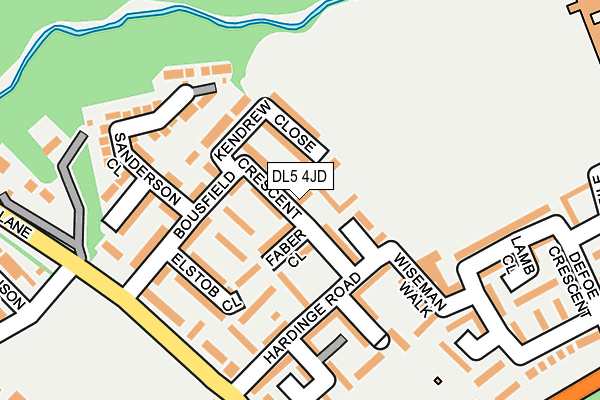 DL5 4JD map - OS OpenMap – Local (Ordnance Survey)