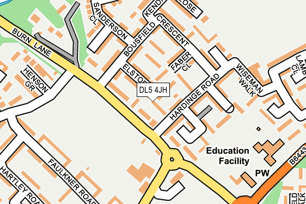 DL5 4JH map - OS OpenMap – Local (Ordnance Survey)