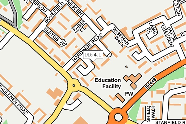 DL5 4JL map - OS OpenMap – Local (Ordnance Survey)