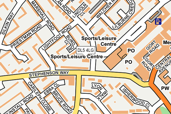 DL5 4LG map - OS OpenMap – Local (Ordnance Survey)