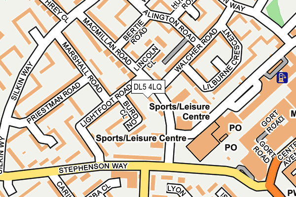 DL5 4LQ map - OS OpenMap – Local (Ordnance Survey)