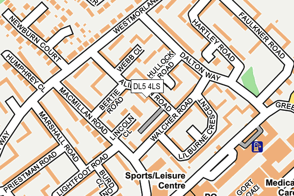 DL5 4LS map - OS OpenMap – Local (Ordnance Survey)
