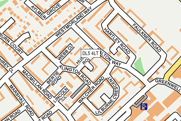 DL5 4LT map - OS OpenMap – Local (Ordnance Survey)