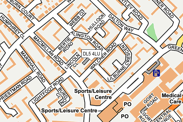 DL5 4LU map - OS OpenMap – Local (Ordnance Survey)