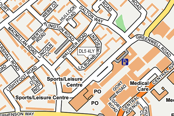 DL5 4LY map - OS OpenMap – Local (Ordnance Survey)