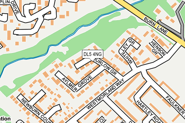 DL5 4NG map - OS OpenMap – Local (Ordnance Survey)