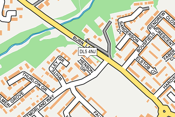 DL5 4NJ map - OS OpenMap – Local (Ordnance Survey)