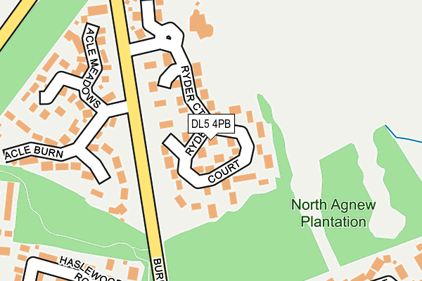 DL5 4PB map - OS OpenMap – Local (Ordnance Survey)
