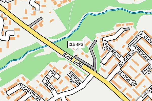 DL5 4PG map - OS OpenMap – Local (Ordnance Survey)