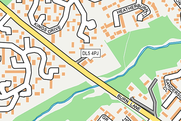 DL5 4PJ map - OS OpenMap – Local (Ordnance Survey)