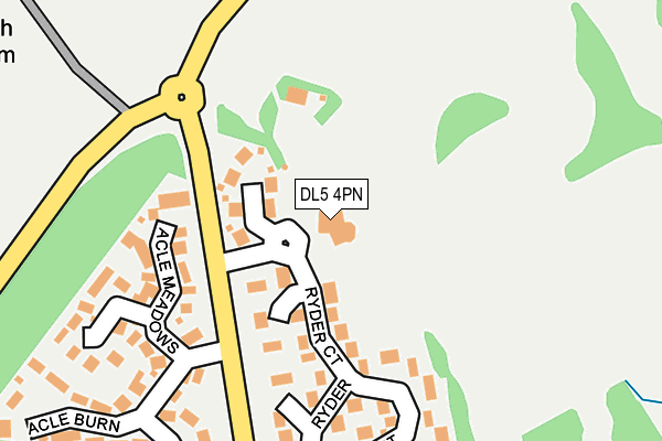 DL5 4PN map - OS OpenMap – Local (Ordnance Survey)