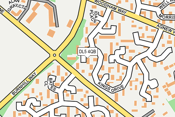DL5 4QB map - OS OpenMap – Local (Ordnance Survey)