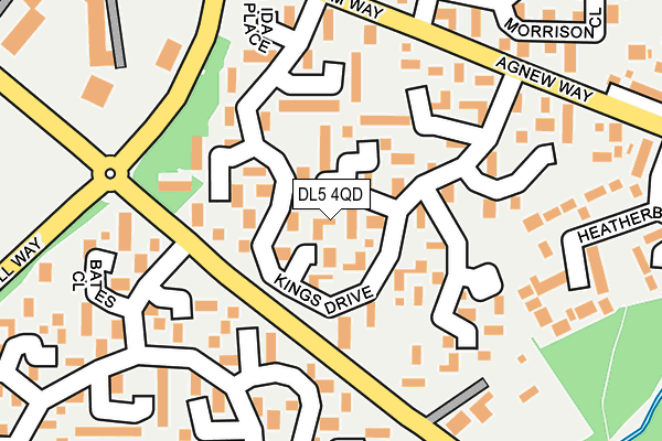 DL5 4QD map - OS OpenMap – Local (Ordnance Survey)