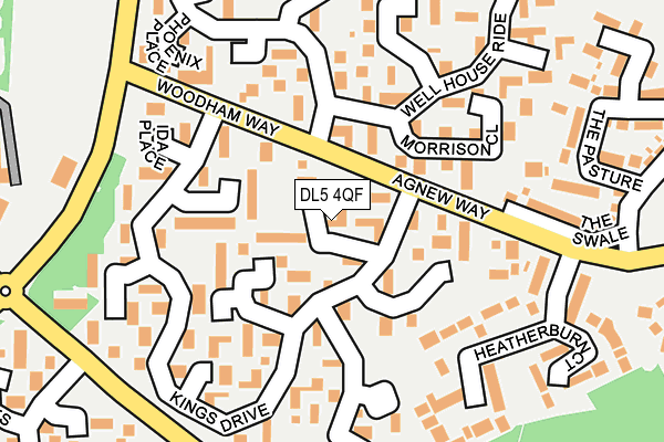 DL5 4QF map - OS OpenMap – Local (Ordnance Survey)