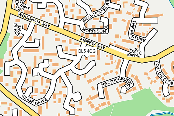 DL5 4QG map - OS OpenMap – Local (Ordnance Survey)