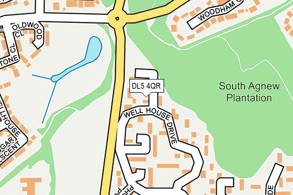 DL5 4QR map - OS OpenMap – Local (Ordnance Survey)