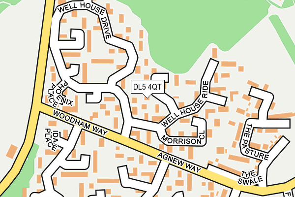 DL5 4QT map - OS OpenMap – Local (Ordnance Survey)