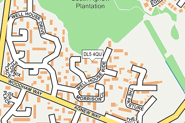 DL5 4QU map - OS OpenMap – Local (Ordnance Survey)