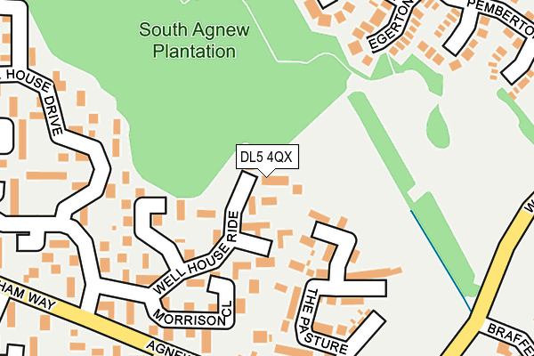 DL5 4QX map - OS OpenMap – Local (Ordnance Survey)