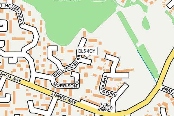 DL5 4QY map - OS OpenMap – Local (Ordnance Survey)