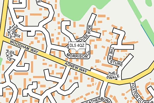 DL5 4QZ map - OS OpenMap – Local (Ordnance Survey)