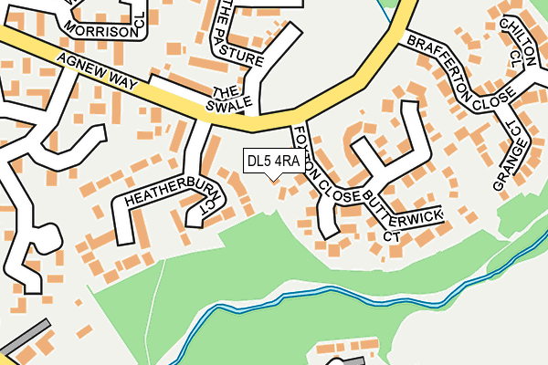 DL5 4RA map - OS OpenMap – Local (Ordnance Survey)