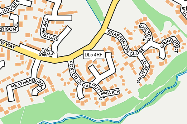 DL5 4RF map - OS OpenMap – Local (Ordnance Survey)