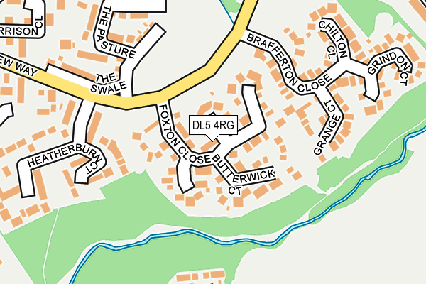 DL5 4RG map - OS OpenMap – Local (Ordnance Survey)