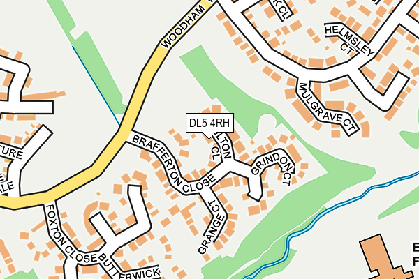 DL5 4RH map - OS OpenMap – Local (Ordnance Survey)