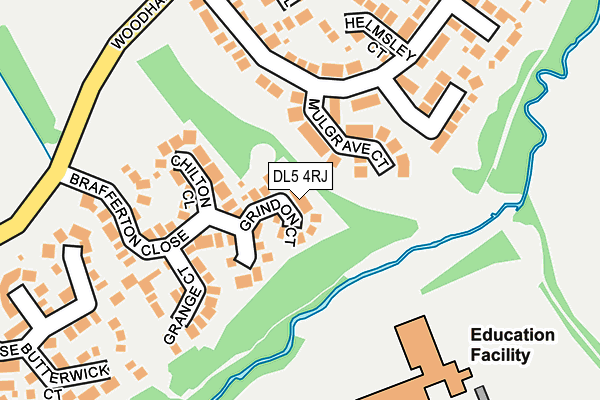 DL5 4RJ map - OS OpenMap – Local (Ordnance Survey)