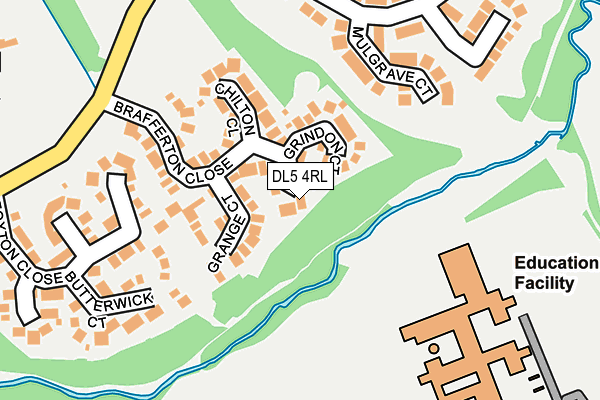 DL5 4RL map - OS OpenMap – Local (Ordnance Survey)