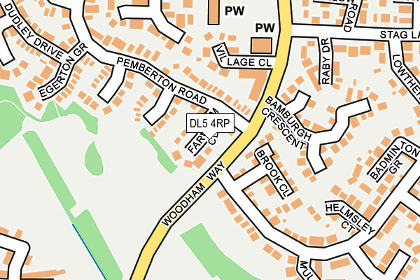 DL5 4RP map - OS OpenMap – Local (Ordnance Survey)
