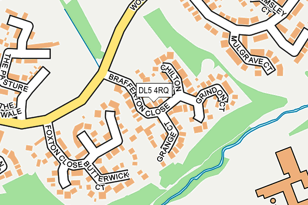 DL5 4RQ map - OS OpenMap – Local (Ordnance Survey)