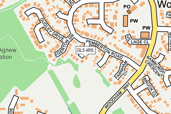 DL5 4RS map - OS OpenMap – Local (Ordnance Survey)