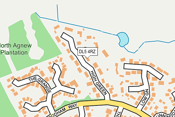 DL5 4RZ map - OS OpenMap – Local (Ordnance Survey)